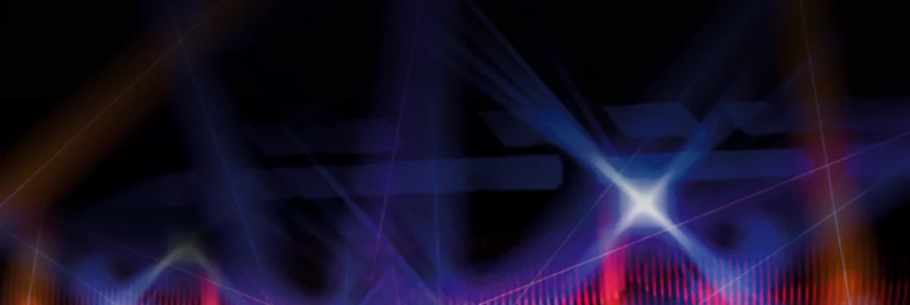Bannière fluo futuriste